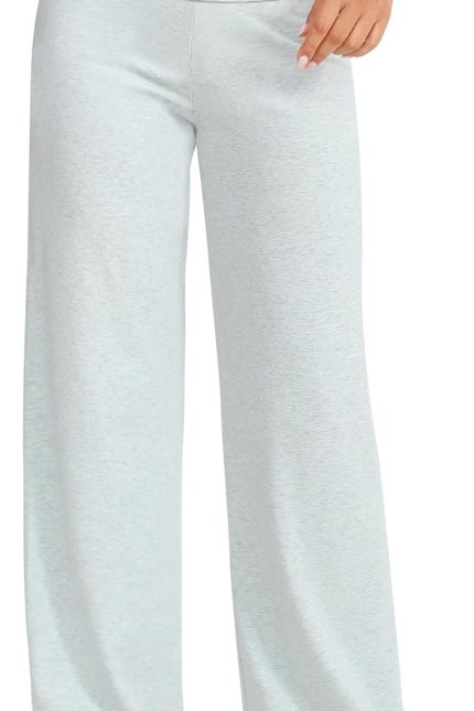 Women's Wide Leg Sweatpants Workout Lounge Pants Fold Over Low Rise Yoga Pants