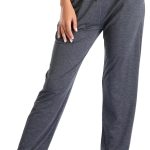 Women's Yoga Pants with Pockets Comfy Stretch Loose Wide Leg Casual Pants Breathable Running Workout Lounge Pants