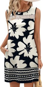 Summer Dresses for Women 2026 Beach Vacation Spring Fashion Clothing Lace Mini Tank Dress with Pockets - Image 2