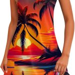 Summer Dresses for Women 2026 Casual V Neck Sleeveless Sundresses Boho Beach Tank Dresses with Pockets