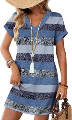Summer Dresses for Women Casual Tshirt Dress Midi Dresses Fashion Beach Vacation Clothes