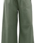 Womens Baggy Wide Leg Pants Casual Loose Drawstring Elastic Waisted Lounge Trousers with Pockets