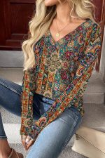 Women Long Sleeve Tops Dressy Casual V Neck Tshirts Basics Tee 2026 Trendy Clothes - Image 2